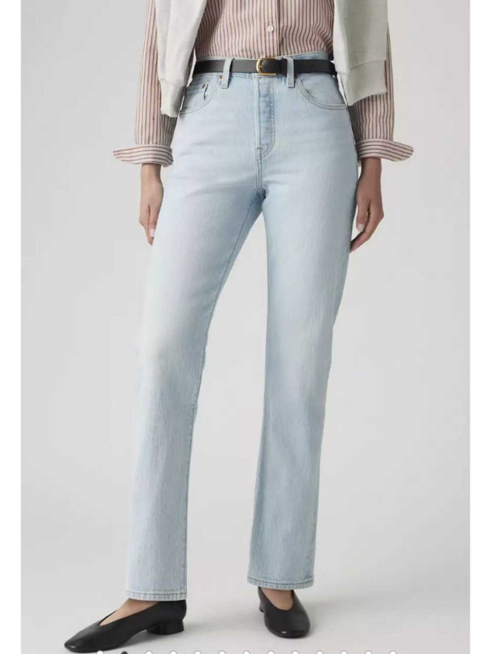 Levi's 26x30 Premium 501 Original Fit Women's Jeans Wow Me Over Light Wash